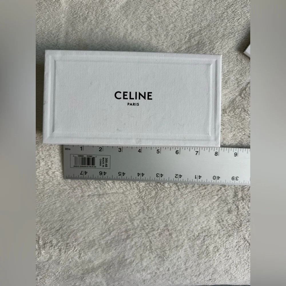 Celine Authentic Gift Jewellery Sunglasses Box Empty EUC Black White Storage